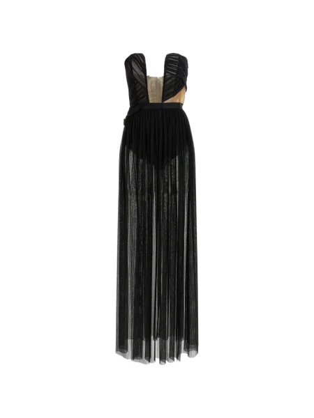 Rochie maxi Nensi Dojaka drapată de costum negru