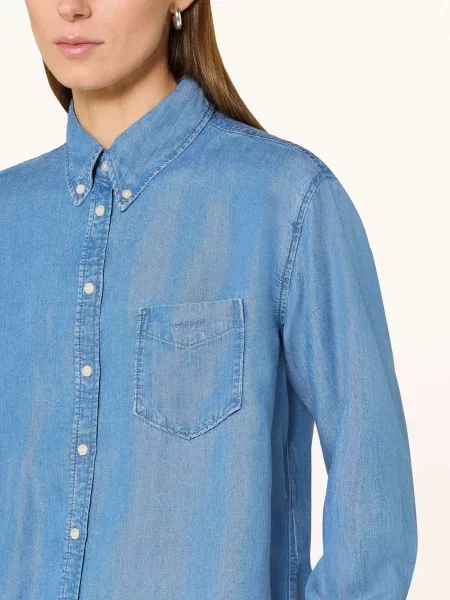 Gant Koszula W Stylu Jeansowym blau niebieska