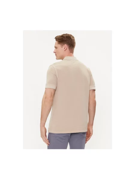 Koszulka polo o kroju regular fit z czystej bawełny model PRIME' Boss Orange beżowa