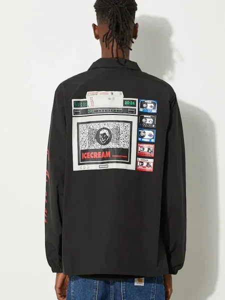 Bunda ICECREAM Ictv Coach Jacket černá