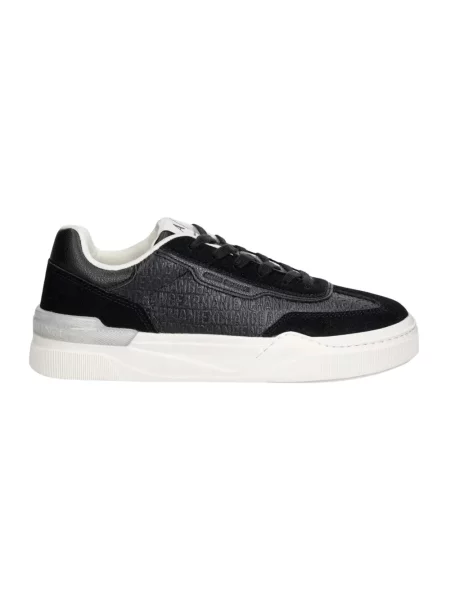 Sneakersy Armani Exchange zamszowe czarne