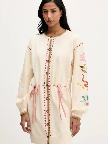 Never Fully Dressed rochie bej