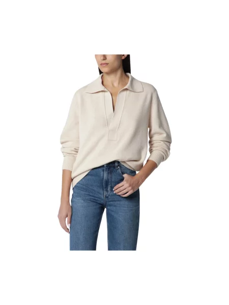 Sweter Victoria Beckham wełniany beżowy