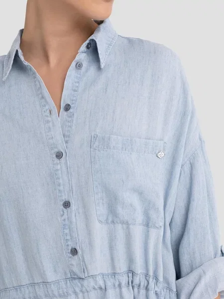 Джинсовое платье Replay голубое