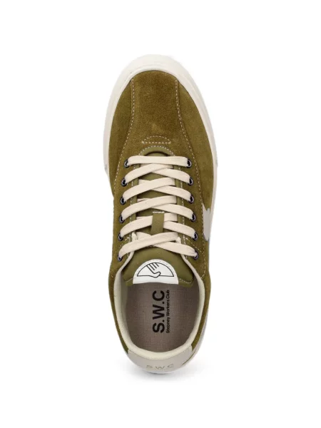 Sneakerși Stepney Workers Club din piele de căprioară verde