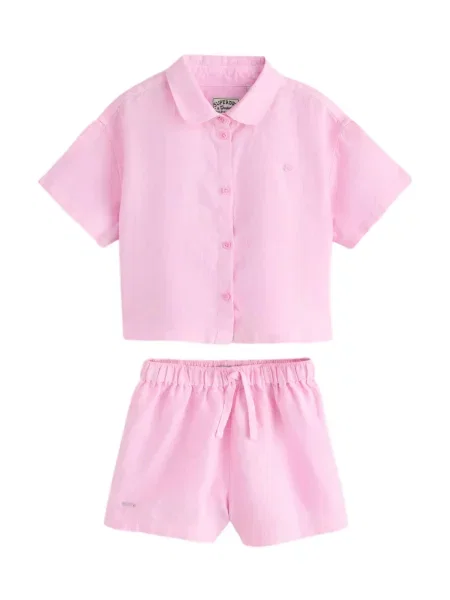Salopetă copii Superdry & Co roz