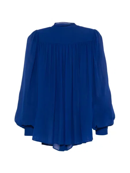 Bluză Elie Saab cu funde albastru