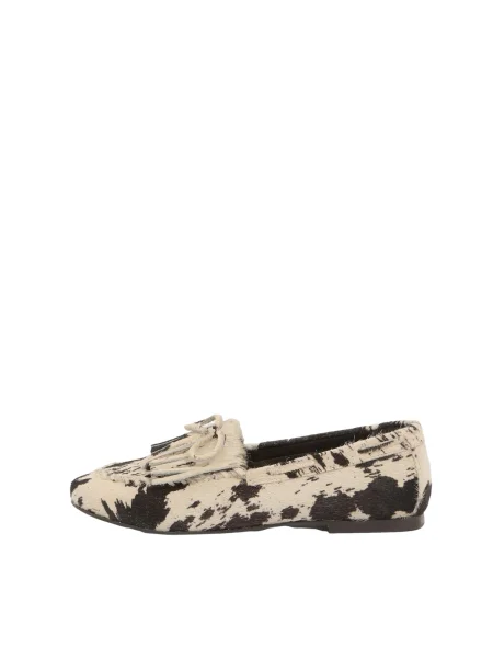 Love & roses Papuci de casă ecru negru