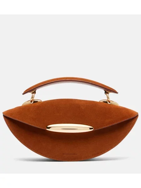 Geantă Zimmermann din piele de căprioară maro