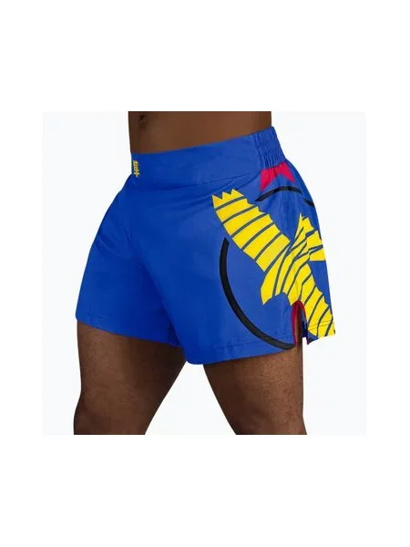 Тренувальні шорти Hayabusa Icon Kickboxing сині/жовті сині