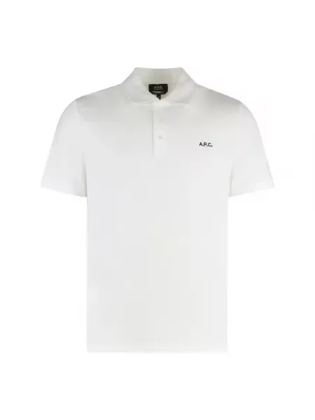 T-shirt A.P.C. Standard Polo Shirt White XXL białe