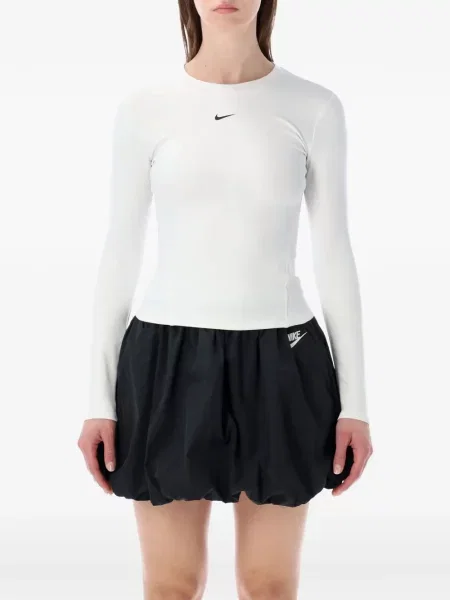 Hanorac cu glugă Nike cu decolteu rotund cu autograf de jumătate de fermoar roz