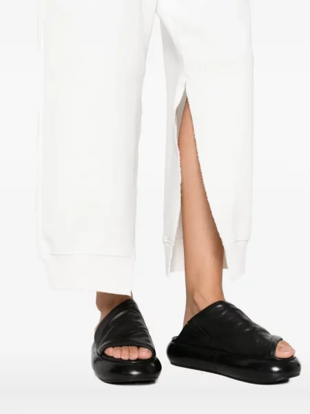 Pantaloni Mm6 Maison Margiela cu imagine alergare alb