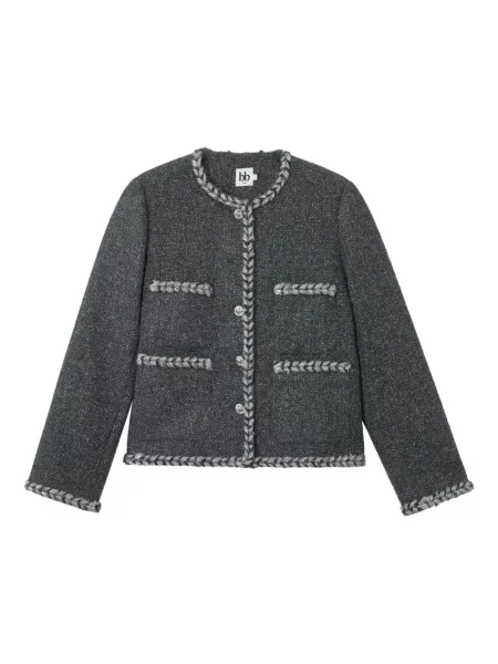 Kurtka B+ab pleciona szara