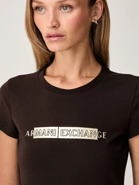 Póló Armani Exchange barna