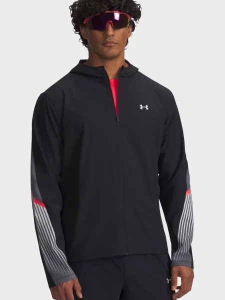 Вітровка Under Armour з капюшоном чорна