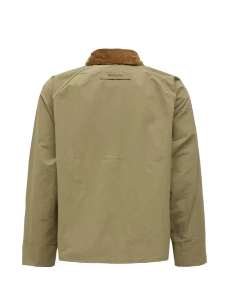Gulerat geacă Barbour de catifea cord verde