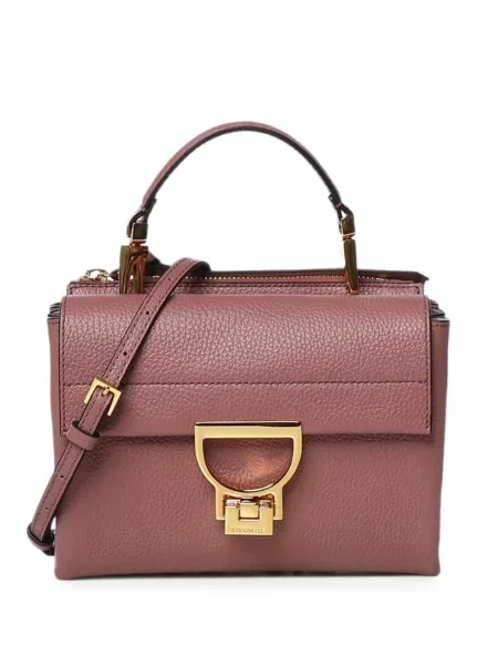 Geantă shopper Coccinelle din piele roz