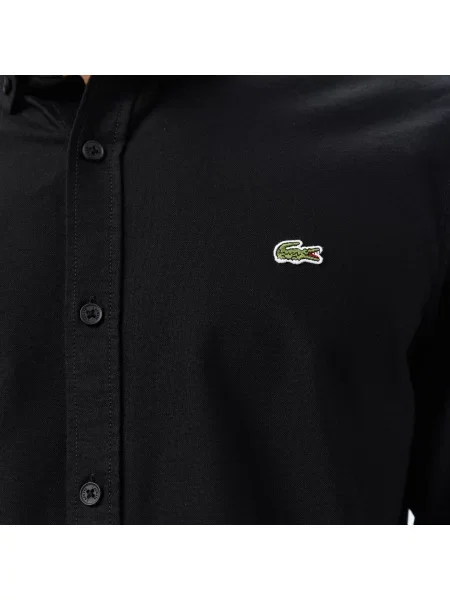 Lacoste Koszula Z Długim Rękawem czarna