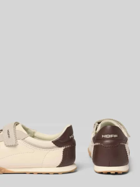 Sneakersy z prawdziwej skóry z rzepem model Bridge' Hoff beżowe