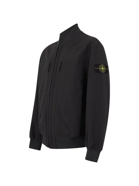 Geacă bomber Stone Island cu strasuri negru