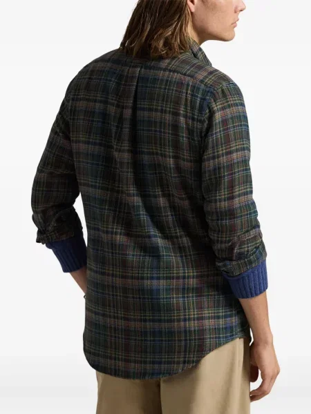 Ριγέ polo Polo Ralph Lauren με κουκούλα με αυτόγραφο λευκό