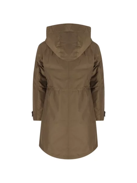 Geacă parka Woolrich cu glugă verde