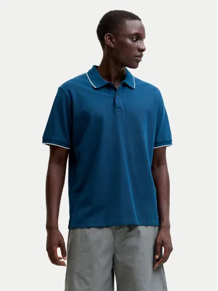 Jack & Jones Тениска с яка и Blaweston Тъмносин