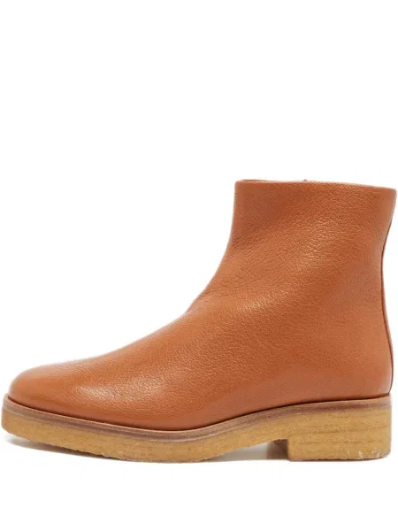 Cizme scurte Tory Burch din piele maro