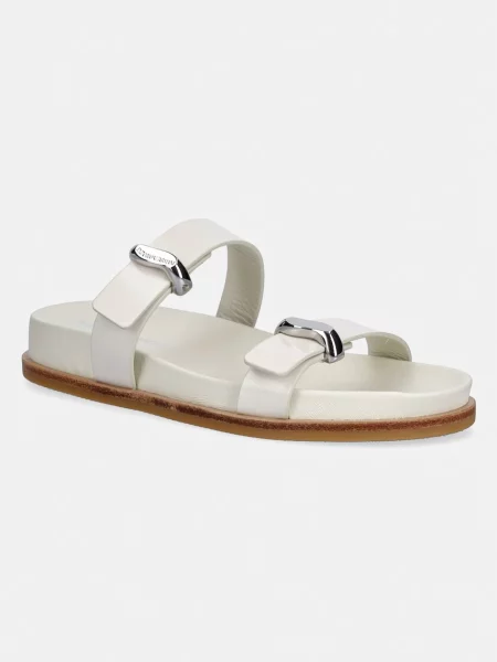 Emporio Armani papucs női bőr bézs