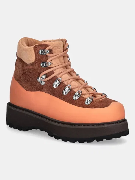 Čizme za snijeg od brušene kože Diemme roccia vet due gomma smeđa