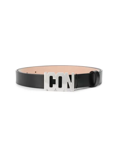 Pasek Dsquared2 skórzany czarny