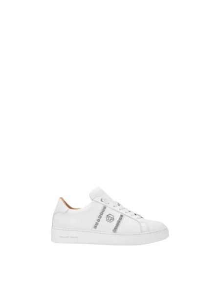 Sneakersy Philipp Plein skórzane białe