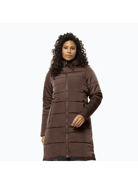 Дамско пухено яке Eisbach wild ginger на Jack Wolfskin кафяво