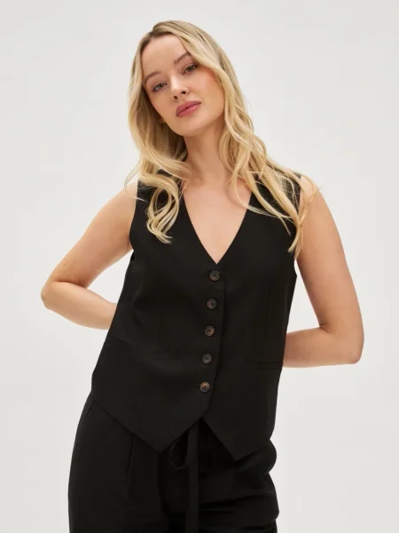 Vestă Marisse de in negru