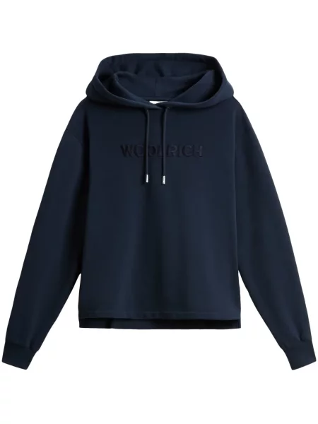 Hanorac cu glugă Woolrich albastru