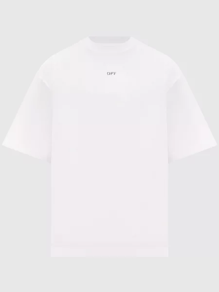 Футболка з принтом логотипа Pencil Monogram Off-white біла