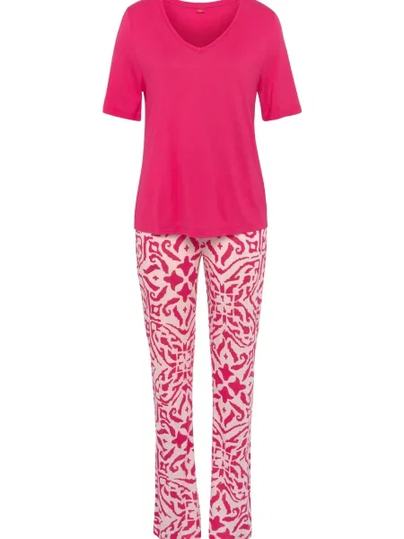 S.Oliver Pijama roz alb