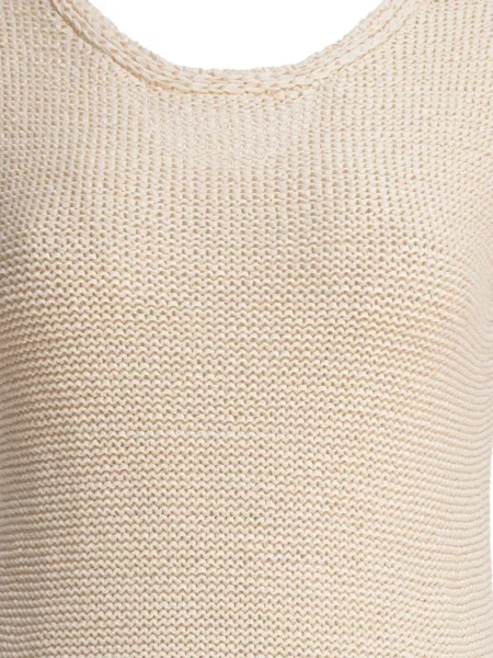 Rochie fără mâneci Sandbeige fără mâneci tricotate de costum