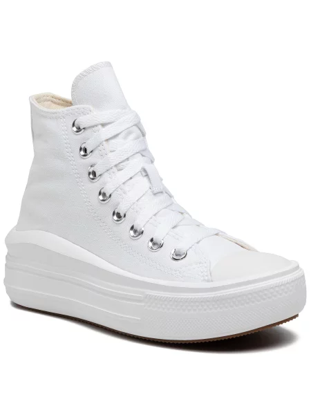 Modne superge Converse Ctas Move Hi White/Natural Ivory/Black bela