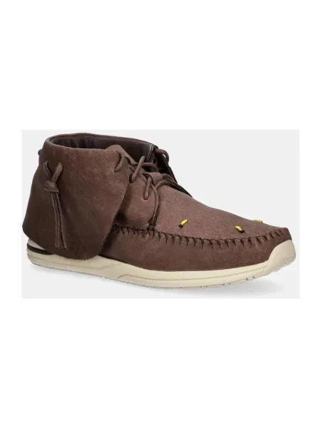 Visvim buty nubukowe fbt lhamo-folk brązowe