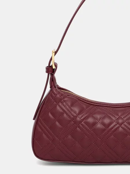 Кожаная сумка хобо Love Moschino