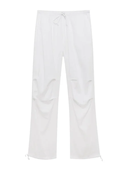 Pull&Bear Pantaloni alb