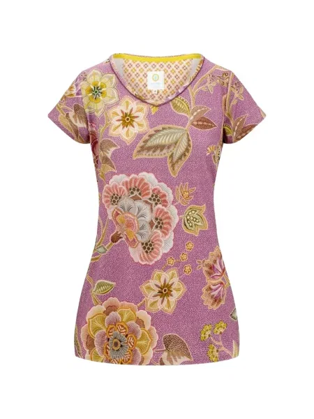 Tricou Pip Studio cu decolteu în V violet