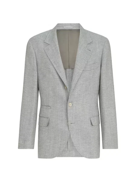 Sacou Brunello Cucinelli de lână gri