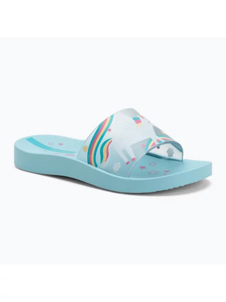 Papuci pentru copii Ipanema Urban VI Slide Kids blue/blue/white alb