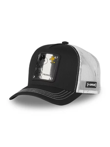 Capslab Czapka z daszkiem x Snoppy z aplikacją czarny