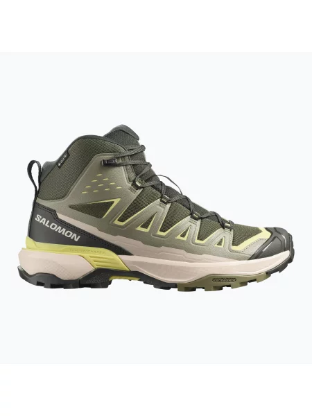 Încălțăminte de trekking pentru bărbați Salomon X Ultra Edge Mid GTX olive night/aloe măslin
