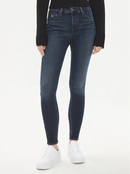 Tommy Jeans Blugi Nora Bleumarin Skinny Fit