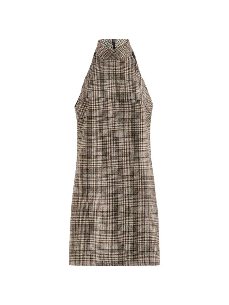 Rochie Brunello Cucinelli de lână în carouri